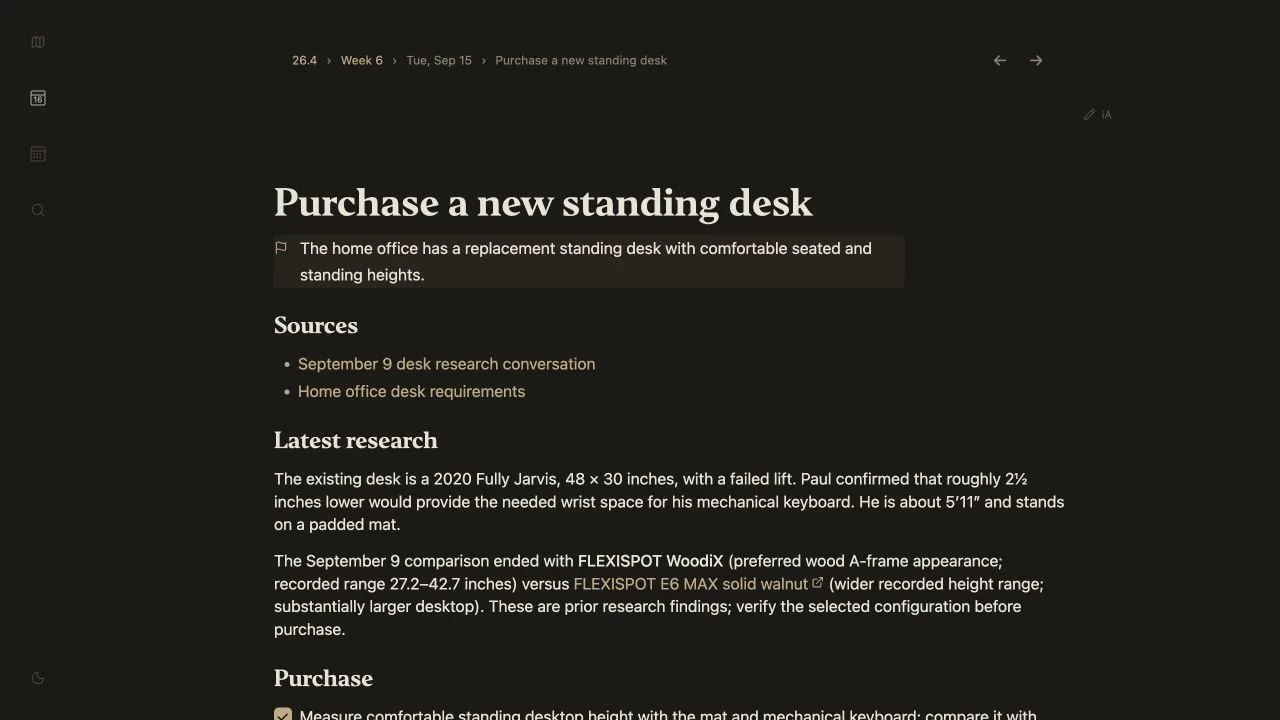 Standing desk purchase Step with research and source links